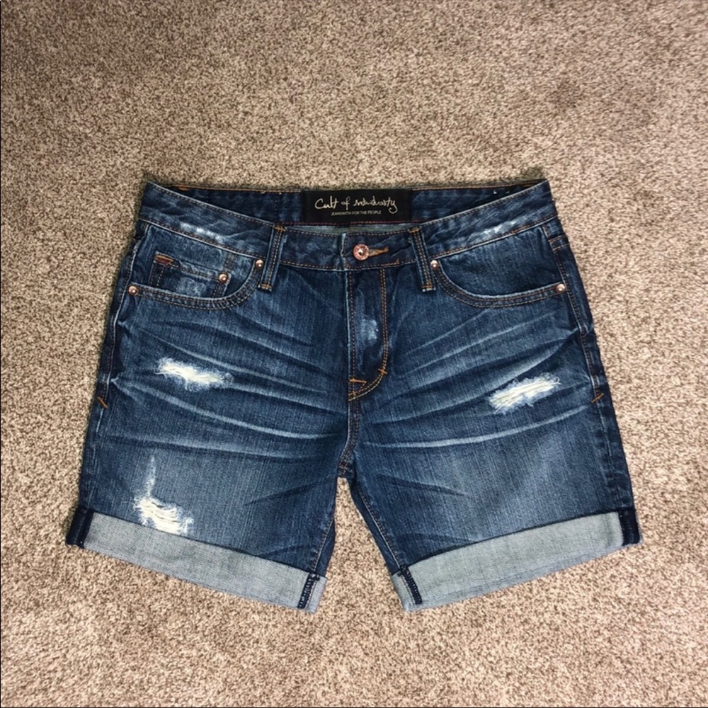 Cult of Individuality Distressed Shorts